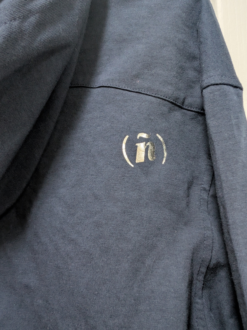 Spenglish Men’s M Navy Hooded Button Down Shirt Stretch Cotton NWT - Picture 3 of 7